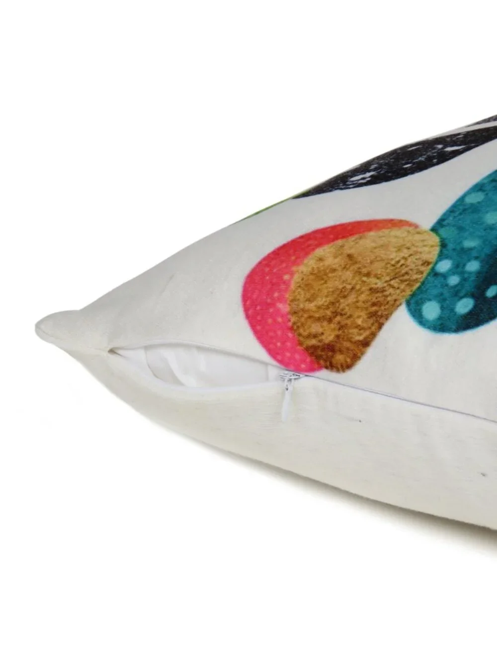 Oussum White Outdoor Cushion Cover Cactus Print Cotton Pillow Case Set of 2